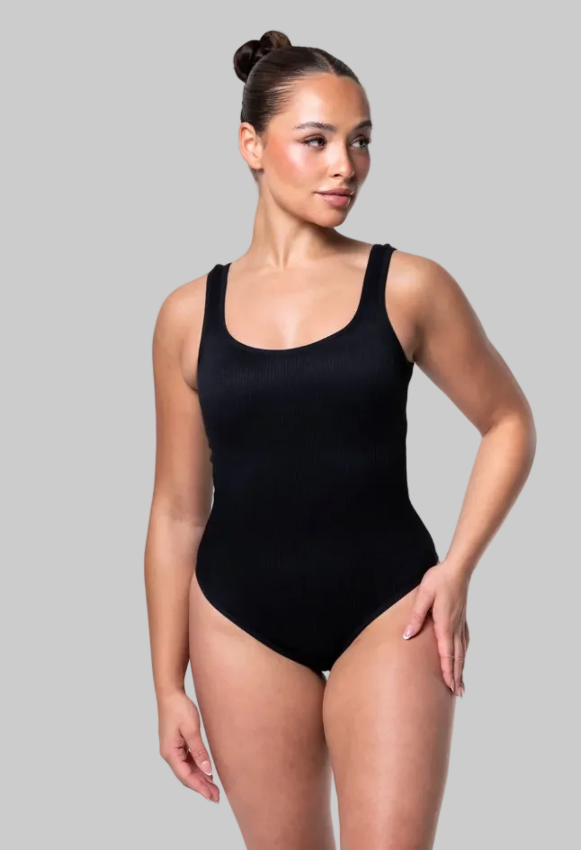Body gainant côtelé femme