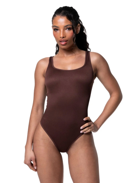 Body gainant côtelé femme