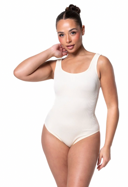 Body gainant côtelé femme